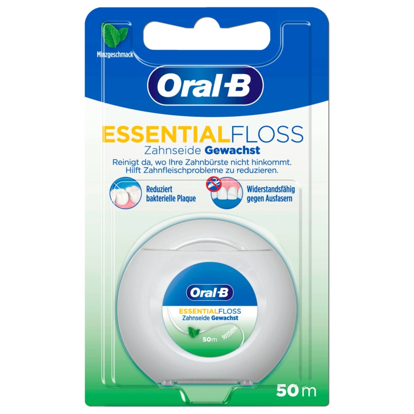 Oral-B Essential Floss Zahnseide Minze gewachst 50m